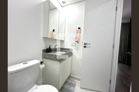 Banheiro  de kitnet/studio para alugar com 1 quarto, 21m² em Vila Clementino, São Paulo