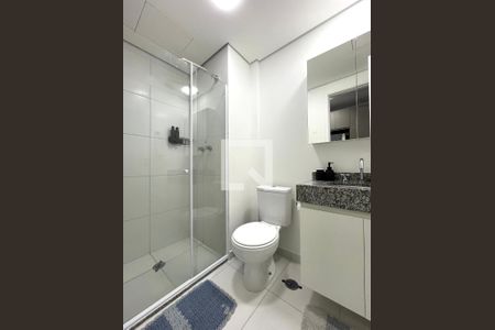 Banheiro  de kitnet/studio para alugar com 1 quarto, 21m² em Vila Clementino, São Paulo
