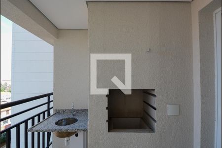 Varanda da Sala - churrasqueira de apartamento à venda com 2 quartos, 58m² em Vila Goncalves, São Bernardo do Campo