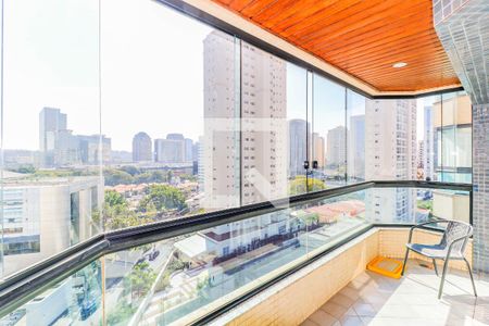 Varanda de apartamento à venda com 3 quartos, 127m² em Santo Amaro, São Paulo