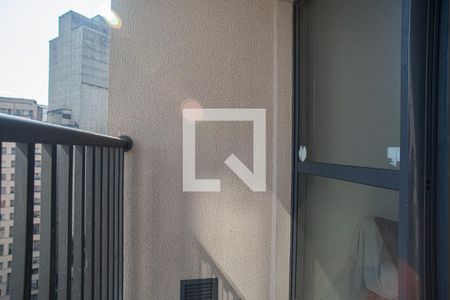 Varanda da Sala de apartamento à venda com 1 quarto, 29m² em Bela Vista, São Paulo
