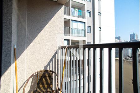 Varanda da Sala de apartamento à venda com 1 quarto, 29m² em Bela Vista, São Paulo