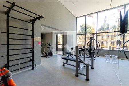 Studio para alugar com 27m², 1 quarto e sem vaga Studio para alugar com 27m², 1 quarto e sem vagaAcademia