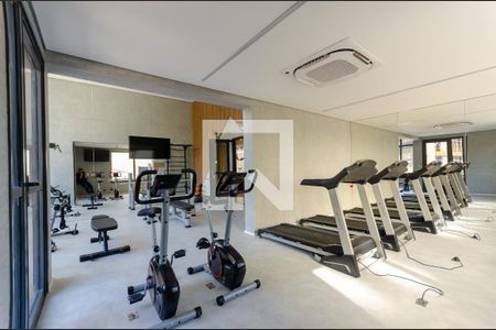 Studio para alugar com 27m², 1 quarto e sem vaga Studio para alugar com 27m², 1 quarto e sem vagaAcademia