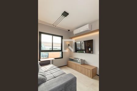 Sala de apartamento à venda com 1 quarto, 35m² em Indianópolis, São Paulo