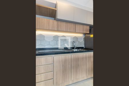 Cozinha de apartamento à venda com 1 quarto, 35m² em Indianópolis, São Paulo