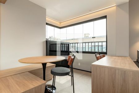 Sala de apartamento à venda com 1 quarto, 35m² em Indianópolis, São Paulo