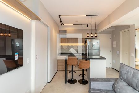 Sala de apartamento à venda com 1 quarto, 35m² em Indianópolis, São Paulo