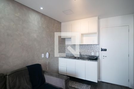 Sala e Cozinha de apartamento à venda com 1 quarto, 34m² em Bela Vista, São Paulo