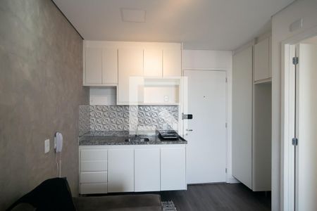 Sala e Cozinha de apartamento à venda com 1 quarto, 34m² em Bela Vista, São Paulo