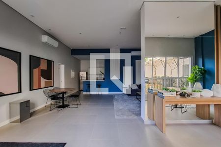 Área comum - Salão de festas de apartamento para alugar com 1 quarto, 34m² em Vila Clementino, São Paulo