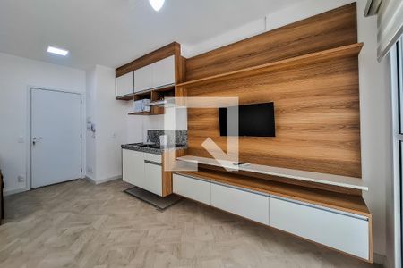 sala cozinha de apartamento para alugar com 1 quarto, 34m² em Vila Clementino, São Paulo