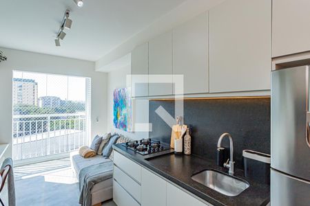 Sala, cozinha e área de serviço de apartamento à venda com 1 quarto, 31m² em Casa Verde, São Paulo