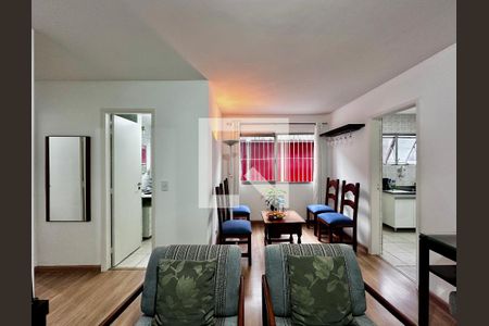 Sala de apartamento à venda com 2 quartos, 60m² em Cidade Monções, São Paulo