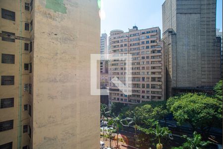Vista da Varanda da Sala de apartamento à venda com 1 quarto, 29m² em Bela Vista, São Paulo