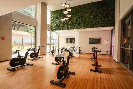 Área comum - Academia de kitnet/studio para alugar com 1 quarto, 24m² em Cerqueira César, São Paulo