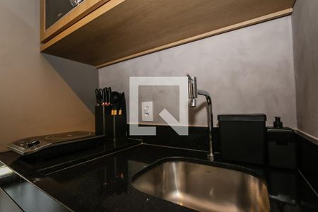 Cozinha de kitnet/studio para alugar com 1 quarto, 24m² em Cerqueira César, São Paulo