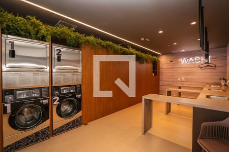 Studio para alugar com 24m², 1 quarto e sem vaga Studio para alugar com 24m², 1 quarto e sem vagaLavanderia
