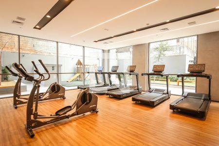 Studio para alugar com 24m², 1 quarto e sem vaga Studio para alugar com 24m², 1 quarto e sem vagaÁrea comum - Academia
