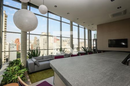 Studio para alugar com 24m², 1 quarto e sem vaga Studio para alugar com 24m², 1 quarto e sem vagaÁrea comum - Salão de festas