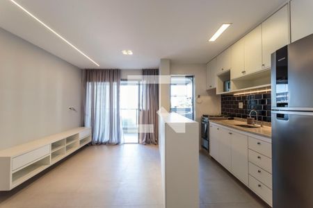 Sala de apartamento para alugar com 2 quartos, 71m² em Indianópolis, São Paulo