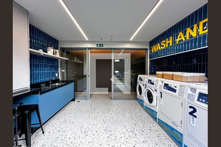 Studio para alugar com 25m², 1 quarto e sem vagaLavanderia