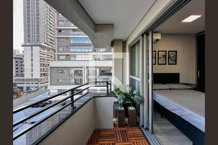 Studio para alugar com 25m², 1 quarto e sem vagaSacada