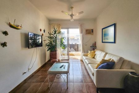 Sala de apartamento para alugar com 3 quartos, 120m² em Jardim Ana Maria, Guarujá