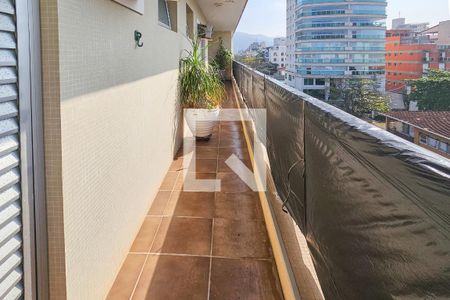 Varanda de apartamento para alugar com 3 quartos, 120m² em Jardim Ana Maria, Guarujá