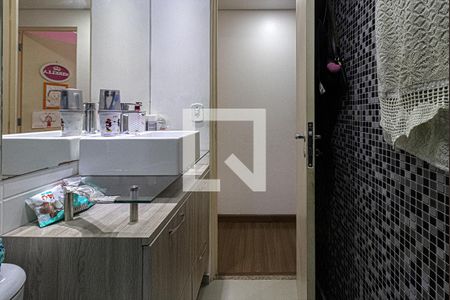 banheiro social de apartamento à venda com 3 quartos, 84m² em Jardim Celeste, São Paulo