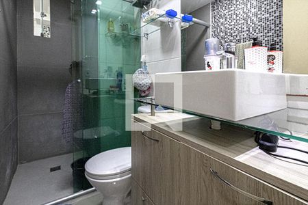 banheiro social de apartamento à venda com 3 quartos, 84m² em Jardim Celeste, São Paulo
