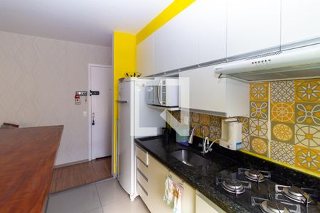 Cozinha de apartamento para alugar com 1 quarto, 35m² em Jardim Ibitirama, São Paulo
