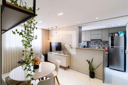 Sala de apartamento à venda com 2 quartos, 50m² em Castelo, Belo Horizonte