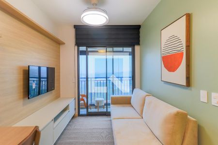 Sala de apartamento para alugar com 1 quarto, 33m² em Santo Amaro, São Paulo