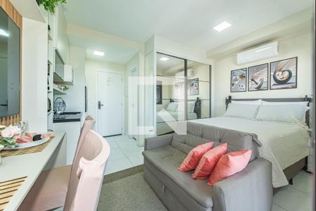 Sala de kitnet/studio para alugar com 1 quarto, 27m² em Jardim das Acacias, São Paulo