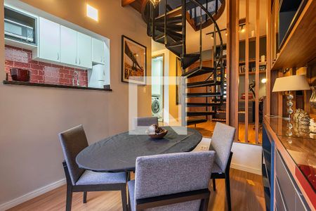 Sala/Cozinha de apartamento para alugar com 1 quarto, 60m² em Cerqueira César, São Paulo