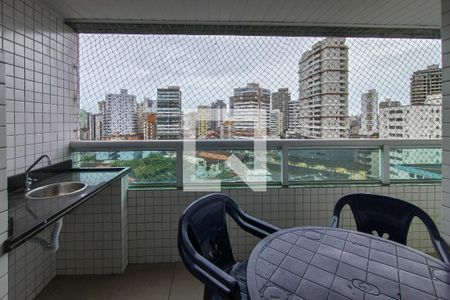 Sacada  de apartamento para alugar com 2 quartos, 92m² em Guilhermina, Praia Grande