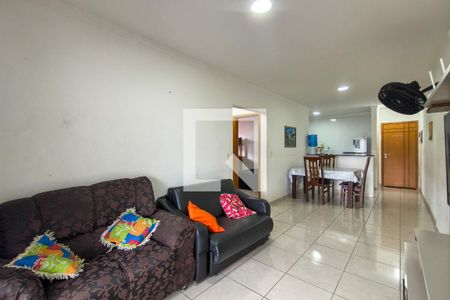 Sala de apartamento para alugar com 2 quartos, 92m² em Guilhermina, Praia Grande