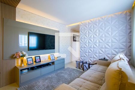 Sala de apartamento à venda com 2 quartos, 140m² em Vila Humaitá, Santo André