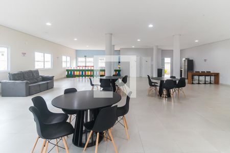 Área comum - Salão de festas de kitnet/studio para alugar com 1 quarto, 26m² em Botujuru, Mogi das Cruzes