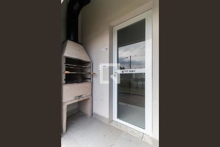 Área comum - Churrasqueira de kitnet/studio para alugar com 1 quarto, 26m² em Botujuru, Mogi das Cruzes