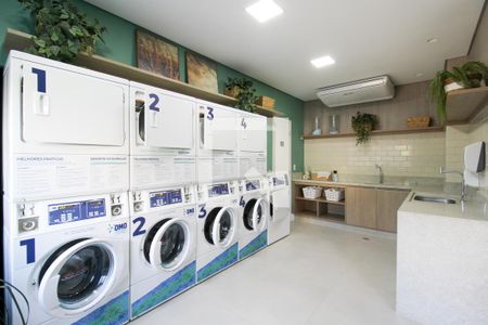 Studio à venda com 26m², 1 quarto e sem vagaLavanderia