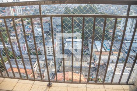 Varanda da sala  de apartamento à venda com 3 quartos, 62m² em Centro, Diadema