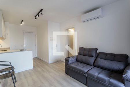 Sala/Cozinha de apartamento à venda com 1 quarto, 51m² em Indianópolis, São Paulo