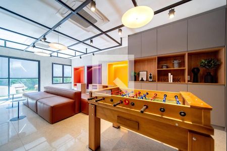 Área comum - Espaço de Jogos de apartamento para alugar com 1 quarto, 29m² em Pinheiros, São Paulo