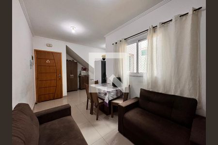 Sala de apartamento à venda com 3 quartos, 89m² em Vila Humaita, Santo André