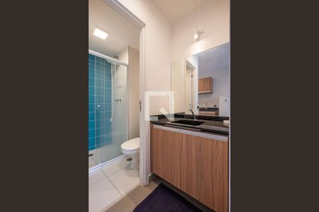 Studio para alugar com 26m², 1 quarto e sem vaga Studio para alugar com 26m², 1 quarto e sem vagaBanheiro