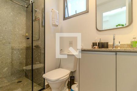 Banheiro de kitnet/studio à venda com 1 quarto, 26m² em Consolação, São Paulo