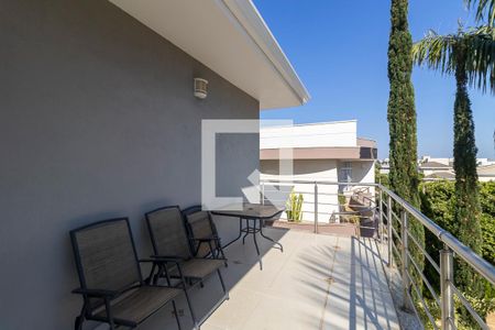 Varanda da suíte 1 de casa de condomínio à venda com 4 quartos, 570m² em Swiss Park, Campinas