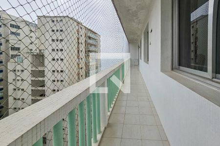 Varanda de apartamento para alugar com 4 quartos, 163m² em Vila Maia, Guarujá